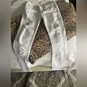 frame white denim size 24